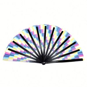 Abanico Plegable Grande de Tela de Nailon para Kung Fu y Tai Chi Chino, Abanico de Mano Personalizado de Bambú Grande con Sonido - Product Image 4