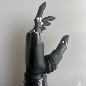 Tangan bionik Cerdas lengan bawah bionik kaki palsu kecantikan tangan tangan palsu warna hitam plastik kualitas bagus tangan cerdas - Product Image 4