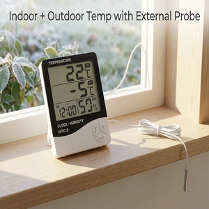 Thermo-hygromètre numérique USB avec écran LCD, étanche, pour la maison, l'intérieur, la <span class=keywords><strong>cave</strong></span> à <span class=keywords><strong>vin</strong></span>, jauge de température - Product Image 1