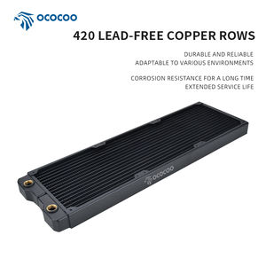 Ococoo 배터리 테스트 CRS42 두꺼운 구리 액체 냉각 열교환 기 라디에이터 트리플 팬 수냉식 열 노트북 CPU - Product Image 5