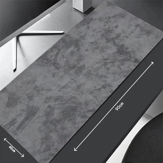 Wholesale Large Rubber Non Slip Marble Pattern Gray Eco-friendly Water Resistant Gaming Mouse Pad Custom Thickness Desk Mat