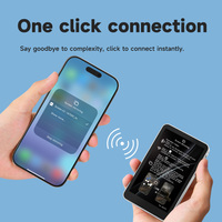 Écran de moniteur selfie sans fil rechargeable de 4 pouces avec charge de type C, support magnétique à distance pour diffusion en direct sur Android