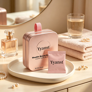 Tiras Orales Rosadas OEM para Mejorar la Salud del Sueño, Fórmula Relajante Suave, Estuche Metálico Portátil, 30 Tiras para Mujeres y Niñas - Product Image 5