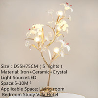 Nordic Lily Table Light pour Salon Chambre Hôtel Villa Fête De Mariage Éclairage À La Maison Décor Creative Lampe De Bureau