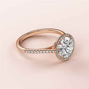 Bague en diamant personnalisée en or jaune et blanc 18 carats 3mm 2 carats Moissanite Style classique pour la fête d'anniversaire de mariage de fiançailles - Product Image 5