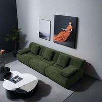 Elegante Stoff-Vakuumverpackte Komprimierte Sofas Einfacher Stil Günstiges Knochenloses Sofa 3-Sitzer Komprimiertes Sofa