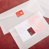 Enveloppe en papier transparent recyclé ECO, petite enveloppe en papier pour emballage