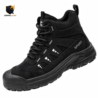 Chaussures de sécurité pour hommes toutes saisons, conformes aux normes européennes, avec embout en acier, montantes et légères