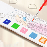Impression personnalisée pour enfants Couverture rigide pour adultes avec autocollants mats Livre de coloriage magique mandala