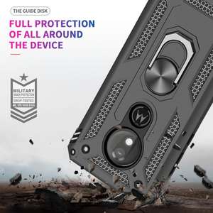 LeYi-fundas con rotación de 360 grados y soporte magnético para coche, funda de teléfono para <span class=keywords><strong>Moto</strong></span> G7 Play G9 Power Edge 2022 - Product Image 2