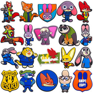 कार्टून pvc नरम गहने diy हाथ से बना जंक फोन का मामला आकर्षण पैच डिय निक ज़ोटोपिया क्लोग जूते सजावट सामान - Product Image 2