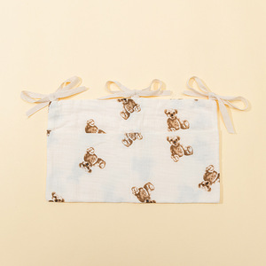 Organizer in Mussola di Cotone per Neonati, Borsa Appendibile Grande Multi-Tasca per Passeggino e Culla - Product Image 3