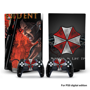 Para Sony PS5 para <span class=keywords><strong>Playstation</strong></span> <span class=keywords><strong>5</strong></span> Edición Digital, Adhesivo Decorativo para la <span class=keywords><strong>Consola</strong></span>, Suministro <span class=keywords><strong>de</strong></span> China, 2 Controles, Funda <span class=keywords><strong>de</strong></span> Vinilo para el Mando - Product Image 4