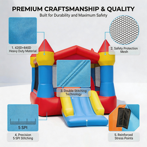 Casa Inflable Pequeña Directo de Fábrica, <span class=keywords><strong>Castillo</strong></span> Hinchable Personalizable con Certificación CE en Venta - Product Image 4
