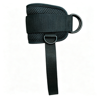 Sangle de cheville rembourrée réglable unisexe, sangle de fitness confortable en nylon pour entraînement des hanches et des jambes sur machine à câble