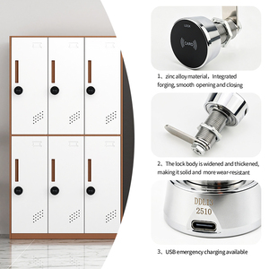 亜鉛合金製盗難防止RFIDカードスワイプオフィスデスクドロワースマートロックパブリックモード電子キャビネットロック - Product Image 3