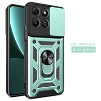 Étuis de téléphone portable à fenêtre coulissante pour Honor X6b X7b X8b X9b 4G 5G Support de bague de Protection de caméra Béquille Couverture arrière antichoc