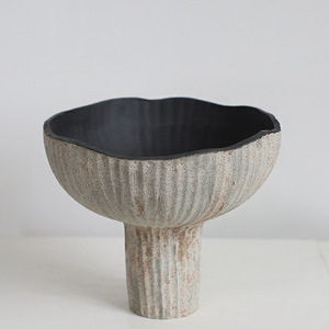 Florero alto gris moderno cerámica minimalista para bodas decoración del hogar Mesa Mini cerámica porcelana nórdica rústica - Product Image 3