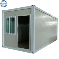 Maison conteneur modulaire préfabriquée pliable de haute qualité WinFair, 20 pieds, pour maisons de plage en Thaïlande