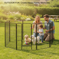 Enclos pour animaux de compagnie DIY en gros, anti-rouille, pour chiot, cour d'exercice intérieure, jardin, camping, clôture pour petits animaux