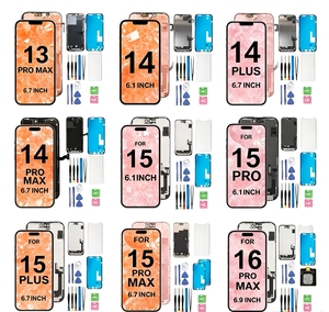 หน้าจอ LCD คุณภาพสูงสำหรับโทรศัพท์มือถือรุ่น X XS XR 11 <span class=keywords><strong>12</strong></span> 13 14 15 16 17 <span class=keywords><strong>PRO</strong></span> <span class=keywords><strong>PRO</strong></span> MAX PLUS MINI มีส่วนลดสำหรับการสั่งซื้อจำนวนมาก - Product Image 1