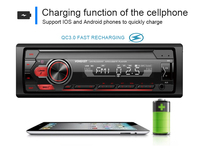 Classic 1 Din Car Radio Estéreo TF Puerto USB DSD Formato de audio Manos libres Control remoto por aplicación FM Transmisor Amplificador 1 año