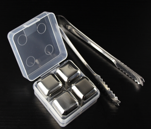 304 cube de Glace <span class=keywords><strong>En</strong></span> Acier inoxydable, Glace Comprimés <span class=keywords><strong>Vin</strong></span> Pierre Tartare cube Créatif Décanteur Whisky Cadeau - Product Image 3