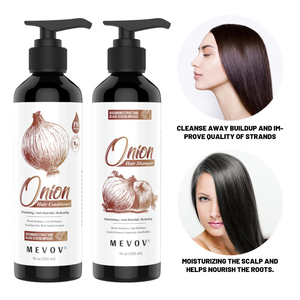 Champú y Acondicionador Capilar Anticaída de Cebolla de Marca Blanca, Hidratante, Fortalece las Raíces, Reduce la Rotura - Product Image 2