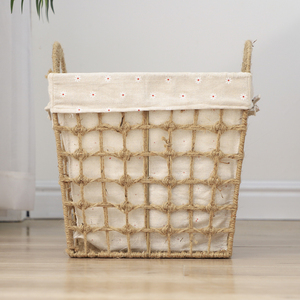 <strong>Laundry</strong> <strong>Hamper</strong> with Cotton Liner Set of 3 <strong>White</strong> Dirty Clothes Basket Bin <strong>Laundry</strong> Bags Baskets for Bedroom Bathroom Home - Product Image 5