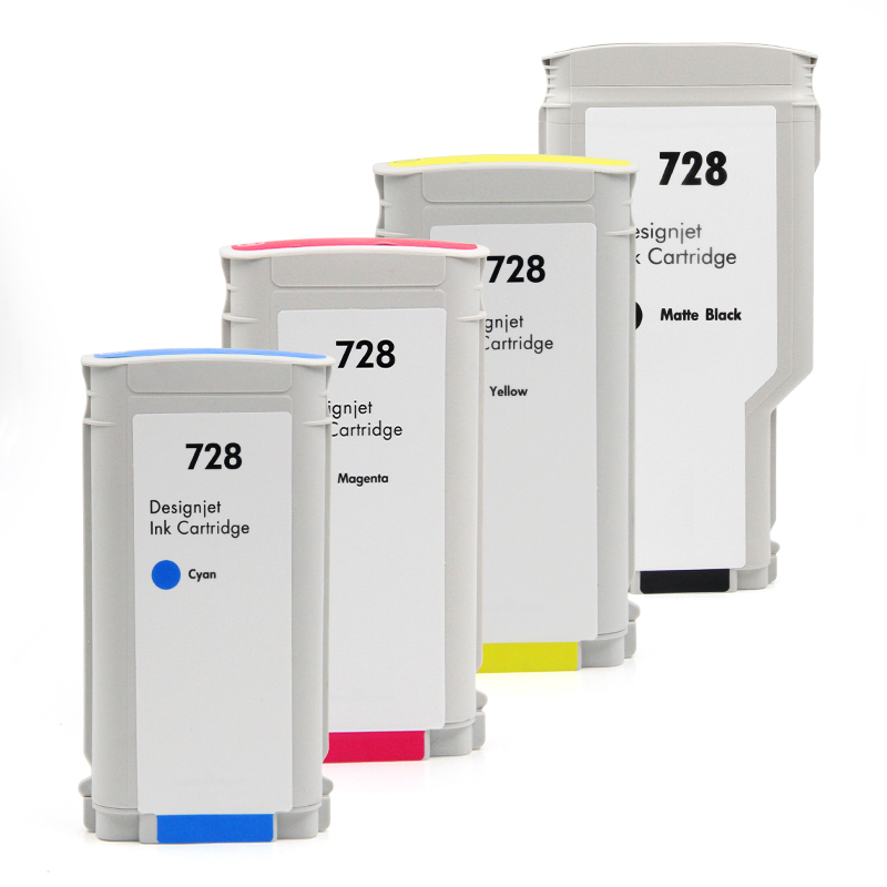 Ocbestjet For HP 728 MBK 300ML For HP Ink Cartridge For HP Designjet T830 MFP T730 Printer