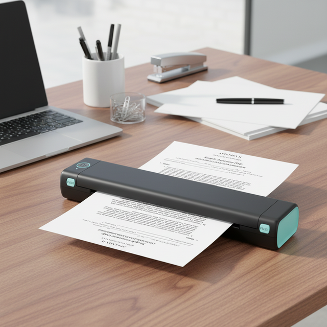 Mobile Thermal Printer Phomemo M08F Letter A4 Portable Printer Inkless Printer for Travel Office Business Trip