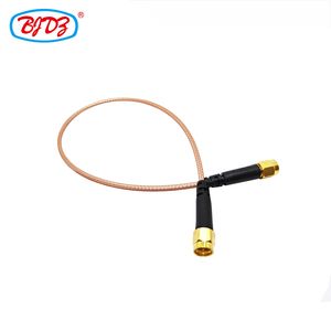 Nhà Máy RP SMA nữ vách ngăn jack để RP ngược cực SMA nam 90 độ cắm cho rg316 <span class=keywords><strong>Jumper</strong></span> <span class=keywords><strong>RF</strong></span> cáp đồng trục lắp ráp - Product Image 5