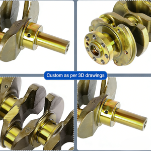 Vilebrequin en laiton sur mesure, de type essence, de remplacement, pour machines de construction et moteurs de bateaux, usinage CNC - Product Image 4