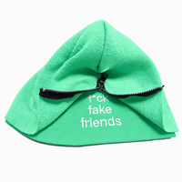 Gorro de Punto con Cierre de Cremallera para Invierno, Personalizado con Logotipo Bordado, Gorro de Punto con Cremallera, Gorro Cálido Unisex