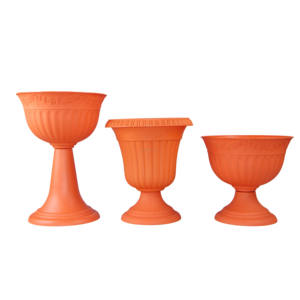 Type de tasse à vin tour vintage pot de fleurs bol hydroponique <span class=keywords><strong>bassin</strong></span> de <span class=keywords><strong>lotus</strong></span> style européen nénuphar <span class=keywords><strong>bassin</strong></span> de fleurs en plastique - Product Image 2