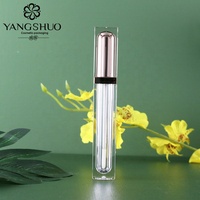 Bouteille de brillant à lèvres carré Transparent conteneur de brillant à lèvres Tubes de brillant à lèvres vides de luxe 6ml emballage de cosmétiques logo personnalisé