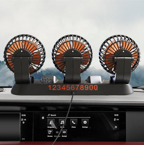 Ventilador de Carro com Três Cabeças 24V <span class=keywords><strong>12V</strong></span>, Lâmina de 6 Polegadas, Baixo Ruído, Ventilador de Painel para Caminhão, Acessórios para Carro, RV, Barco, Cabine, Caravana, Van - Product Image 4