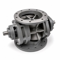 Katup Rotary Airlock untuk Pengumpul Debu, Katup Pengumpan Bintang, Baja Tahan Karat dengan Unit Motor Gir untuk Pabrik