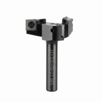 Fraise de surfaçage et d'habillage CNC Miaorui avec inserts en carbure remplaçables, queue de 12 mm, pour le nivellement des dalles de bois