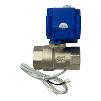 Vanne à bille électrique à orifice réduit Série RDNT20 |   Robinet à bille droit à double filetage femelle |   Traitement de l'eau / Tuyauterie chimique