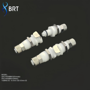 Connecteur rapide <span class=keywords><strong>de</strong></span> panneau en plastique POM PTF pour tuyau d'air, diamètres extérieurs 6mm, 8mm, 10mm, à raccordement rapide pour montage sur panneau - Product Image 2