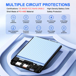 <span class=keywords><strong>Power</strong></span> <span class=keywords><strong>Bank</strong></span> Magnético Portátil <span class=keywords><strong>Mini</strong></span> de Alta Capacidade 10000mAh 5000mAh com Display LED Carregamento Rápido Sem Fio Slim - Product Image 5