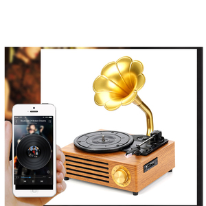 Platine vinyle Grand haut-parleur tourne-disque Vintage Audio Gramophone <span class=keywords><strong>Usb</strong></span> Sd Connexion sans fil Tourne-disque vinyle - Product Image 6