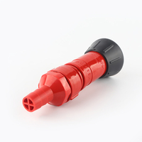 Buse de tuyau d'incendie rouge innovante de 1 pouce, pistolet à eau flexible en plastique pour équipement et accessoires de lutte contre l'incendie