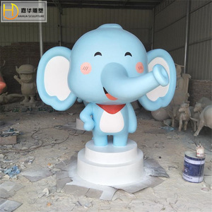 Jiahua Cartoon <b>Elephant</b> Sculpture Fiberglass Outdoor Floor Mount Figure <b>Decoration</b> - Product Image 5