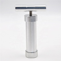 Presse à pollen en aluminium à action poussoir 138x82mm, broyeur à tabac à poignée en T, moulin à herbes, outils et accessoires manuels pour fumeurs