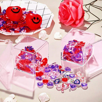 Boîte de rangement en acrylique personnalisable respectueuse de l'environnement, boîte cadeau transparente, présentoirs publicitaires pour desserts, bonbons, aliments
