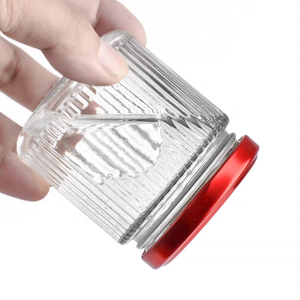 150ml 200ml 280ml 380Ml 500ml Tarro de mermelada de maní de vidrio con tarro de mermelada de rayas Embalaje para llevar - Product Image 2