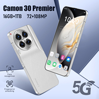 Vente en gros d'usine, smartphone original Camon 30 Premier 5G, 16 Go de RAM, 256 Go, 2 SIM, téléphone portable Android 13