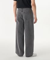 Jeans en denim brut japonais sur mesure OEM, coupe ample et large, pour hommes, style vintage, délavé, poids lourd, streetwear